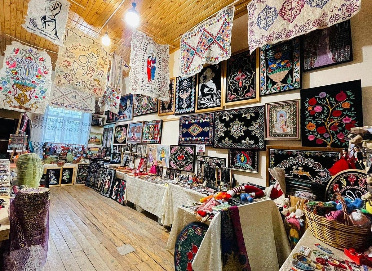Call into Sheki's craft shops